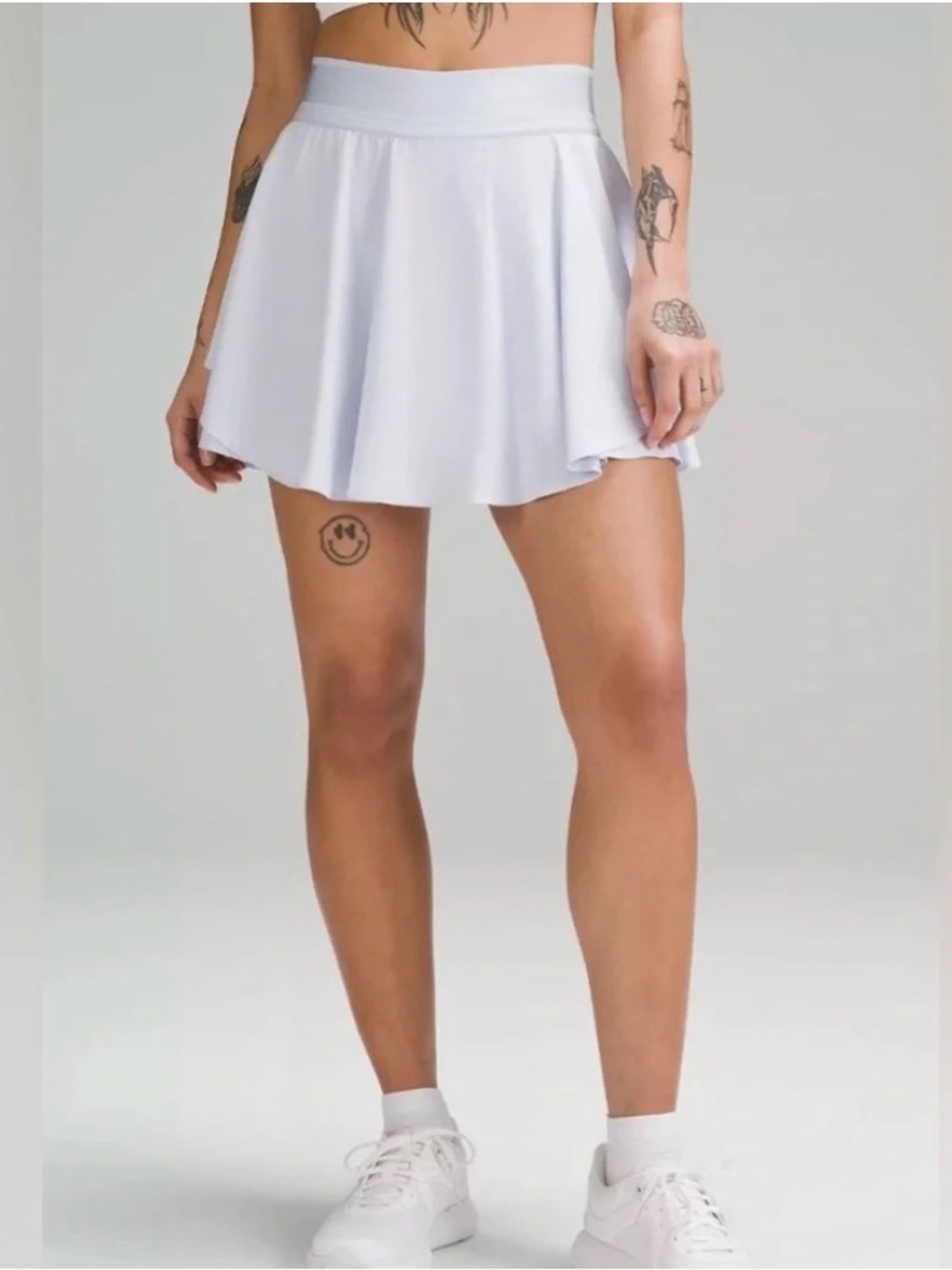 Lululemon Court Rival High Rise White Tennis Skirt Size 6